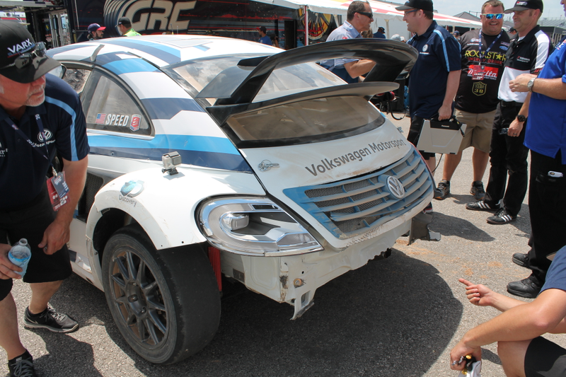Illustration for article titled Battered Rallycross Volkswagen Finally Looks Like An Off-Road Volkswagen